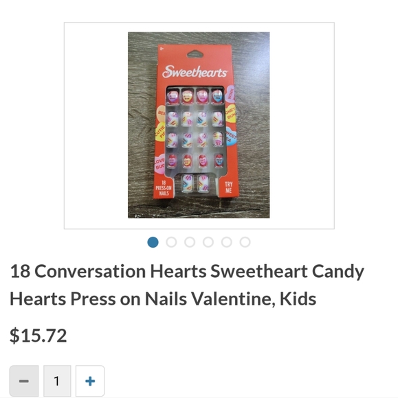 NWT! Valentine's Day Nail Polish Strips & Press-On Nails Set - Picture 12 of 12